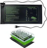 Plant Heating Mat Plants Graphene Heat Mat for Seedling Germination, IP67 Waterproof 20 W Temperature Heating Pad Mat Warmer Bed Mat for Growing Gr...
