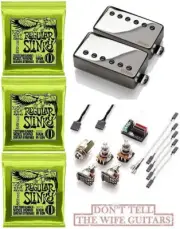EMG F MF Marty Friedman Passive Chrome Floyd Spaced Short Pots ( 3 ERNIE BALL )