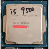 在飛比找蝦皮購物優惠-intel i5 9500 散裝正顯 qqu7 9代 cpu