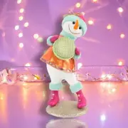 18.5" Foam Snowman with Macaron Christmas Decor NEW 2024
