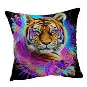 Jungle Animals Art Tiger Spirit Cushion Cover