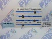 Honolulu HI Police 1/64 Waterslide Decals Fits 2020 & Up Greenlite Ford Explorer