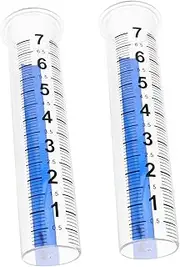 2pcs Plastic Measuring Cup Rain Meter Cone Shape Rain Gauge Farming Rain Gauge Rain Measure Tools Rain Gauge Statue Rain Holder Rain Measuring Gauge Rain Gauge with Scale re-usable