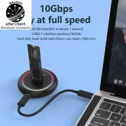 SD03C Dual Protocol M.2 SSD Docking Station with RGB LED for NVMe & SATA