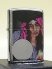 Zippo 28656 Fortune Teller Crystal Ball Silver Mirror Regularoil Lighter