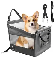 Dog Car Seat,Pet Car Seat Bed - Breathable Auto Backpack Puppy Bed, Multifunctional Waterproof Booster Carseat for Kittens