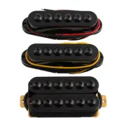 3PCS SSS Invader Style Guitar Humbucker Pickup Single Coil Pickup Set N/M/B SSH