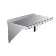 "AMGOOD Wall Shelf 18"x30" Classic Metal Shelf w/ Brackets Solid Stainless Steel