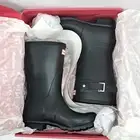 Brand New In Box Hunter Original Short Rain Boot for Women, Size 7 Matte Black.