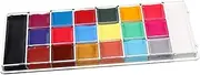 20 Color Face Body Paint Palette Halloween Suit Cosplay Boys and Girls Makeup Set Washable Face Painting Kit