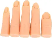 Healeved Pc Set Nail Art Practice Hand Model Movable Fingers for Gel Nails Tattoo Training