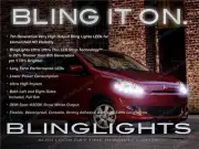 Mitsubishi Mirage White LED DRL Head Light Strips Day Time Running Lamp Set Pair (for: Mitsubishi)