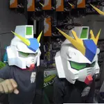 3D紙模型高達RX-78NT1頭盔RX-93頭盔手工制作DIY紙模型可穿戴COSPLAY道具公輸班紙模型