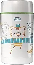Chicco Thermal Food Container, Thermal Baby Food Tableware, Keeps Temperature up to 6 Hours, Hot and Cold Food, Baby Food Container, Stainless Steel, 500ml, 6 Months +