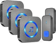 Long Range Wireless Doorbell with 110 dB Sound - Perfect for Home or Classroom