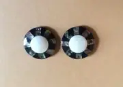 1 Pair 28mm Round Shape Designed Shell earring beads Wearable Pendant Weight 9 g