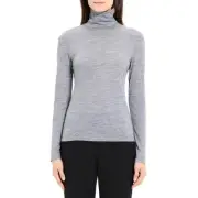 Theory Womens Neo Wool Jersey Turtleneck Long Sleeves Pullover Top BHFO 9506