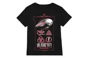 Led Zeppelin Unisex Adult UK Tour 1971 T-Shirt (Black) - UTPH1436