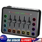 Streaming RGB PC Mixer with XLR Microphone Interface for Live Streaming Singing