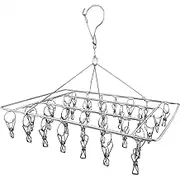 40/55 Pegs Stainless Steel Laundry Sock Underwear Clothes Dryer Rack Hanger AU