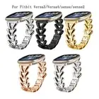 For Fitbit Versa 3 4 Sense / 2 Band Metal Strap Smartwatch Replacement Bracelet
