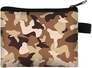 [Hemasa] Small Wallet Camouflage Pattern Portable Card Bag Coin Key Storage Bag To Customize Coin Purse Mini Bag