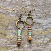 King Jasper Natural Stone Earrings