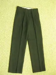 Boys Black Uniform Pants Pleated 8 slim 12 NEW RETRO