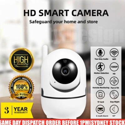 1080P HD WIFI Security Smart IP Camera Wireless Home CCTV System Indoor Monitor