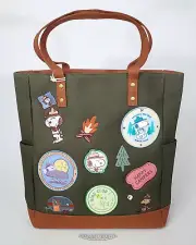 Loungefly Peanuts Snoopy Beagle Scout Canvas Tote - Exclusive - New!