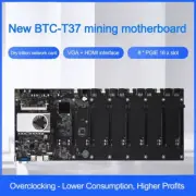 BTC-T37 Mining Miner Motherboard 8GPU PCI-E 16X DDR3 with CPU for BTC ETH NEW