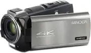Minolta MN4K100Z 4K Ultra HD Camcorder w/10x Optical Zoom (Silver)
