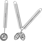 Alipis Stainless Steel 304 Watermelon Scoop Ice Cream Baller Fruit Scooper Set Melon Baller Spoon