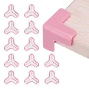 Corner Protectors 12Pcs Table Corner Protectors(T-shaped, Pink)
