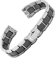 [MGTCAR] For Swatch solid core metal bracelet concave convex watch chain YCS Yas YGS iron men and women steel watchband ceramic strap
