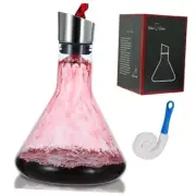 Wine Decanter,Red Wine Decanter Set with Aerator,Wine Carafe 100% Lead-free