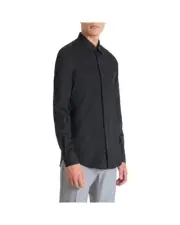 Antony Morato Long Sleeve Dress Shirt Classic Fit - Shirts - Black -Size 46