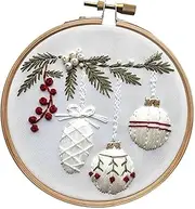 Sclmgo Festive Holiday Stitching Set for Creative Crafters, Bauble