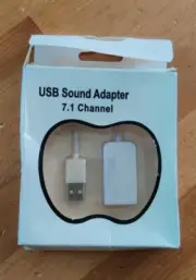 External USB 2.0 3D Virtual 7.1 Channel Audio Sound Card Adapter for PC Laptop
