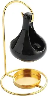 6.7inch Ceramic Wax Melt Burner Essential Oil Diffuser Romantic Iron Stand