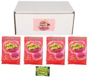 SECRET CANDY SHOP Pop Rocks Popping Candy Pack of 4 + Free Pack of After Shoc...