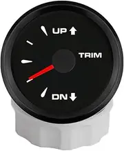 ELING 52mm Trim Meter Gauge UP-DN Indicator 0-190ohm with 8 Colors Backlight 12V 24V for Marine Speedboats Ships