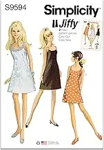 Simplicity S9594 Misses' Sewing Pattern Vintage Jiffy Dress