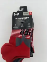 Under Armour Unisex-Child Essential Lite No Show Socks 6-Pairs Size 13.5K-4.5