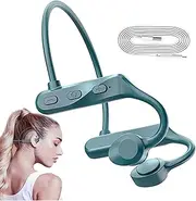 Bone Conducting Headset – Portable Blue Tooth 5.0 Earphones for Running, Open-Ear Gym Headphones | Sweat-Resistant Sports Earbuds with Built-in, 8 Hours Battery Life, Workout Audio Gear