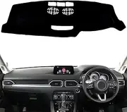 Car Dashboard Cover Dashmat Mat for Mazda CX-5 CX5 KF 2017-2022 No HUD Non-Slip Carpet RHD Blue Edge