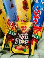Norwegian Candy Mix #6 Stratos Melkesjokolade Firkløver Kvikk Lunsj Non Stop