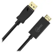 Cruxtec DisplayPort Male to HDMI Male Cable 2m