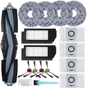 Accessories Kit for Ecovacs Deebot X1 Omni, Replacement Parts for Ecovacs Deebot X1 Turbo Vacuum Cleaner, 1 Main Brush, 2 HEPA Filters, 4 Sidebrushes, 4 Mop Pads, 4 Dust Bags