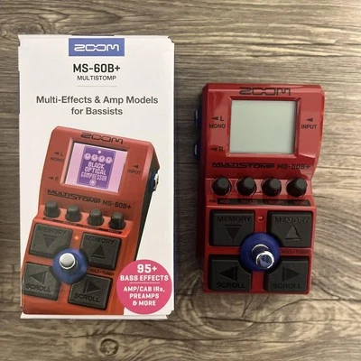 ZOOM MS-60B+ Bass Multi-Effects Pedal | Box & Accessories - (New Condition)